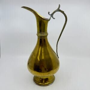 Vintage Intricate Brass Pitcher